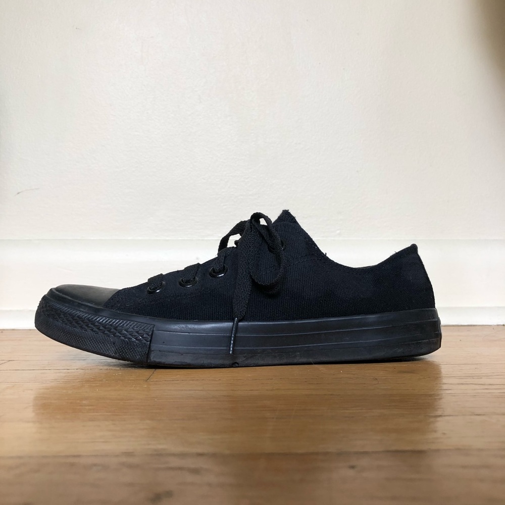 Sold- CONVERSE Black Chuck Taylors - Picture 2 of 9